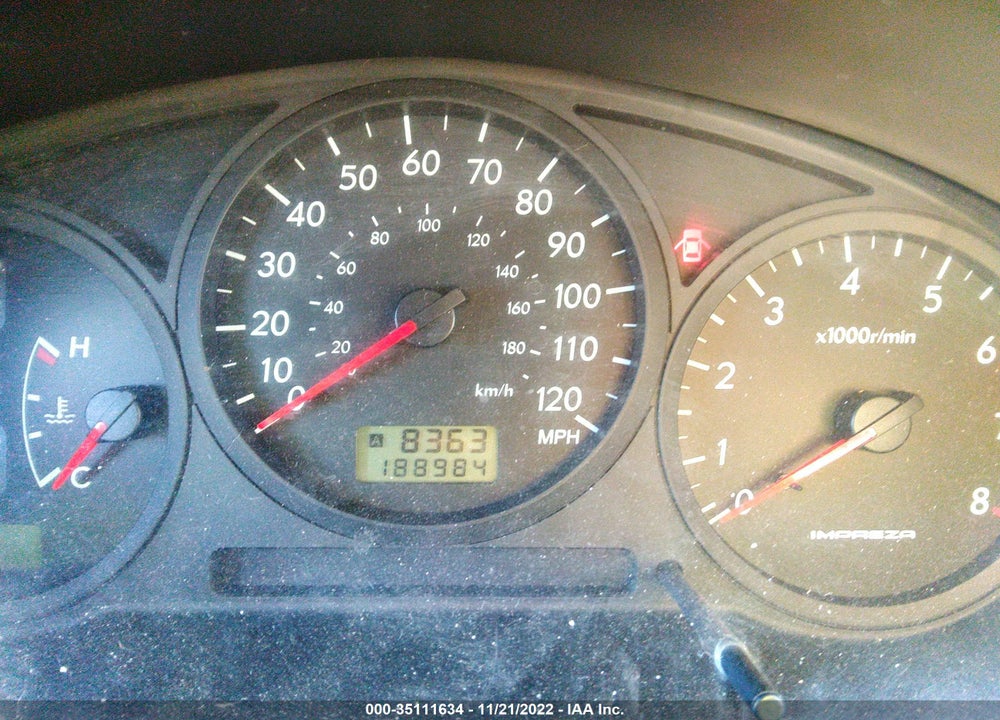 2007 SUBARU IMPREZA 2.5I VIN: JF1GD61657H512556