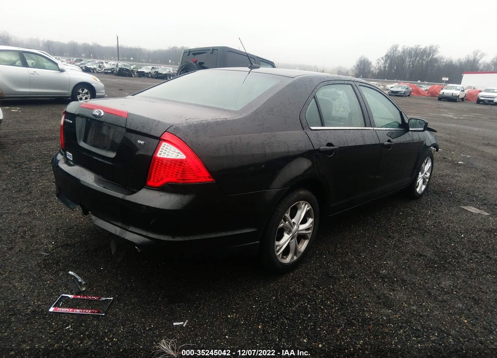 2012 FORD FUSION SE VIN: 3FAHP0HA3CR373135