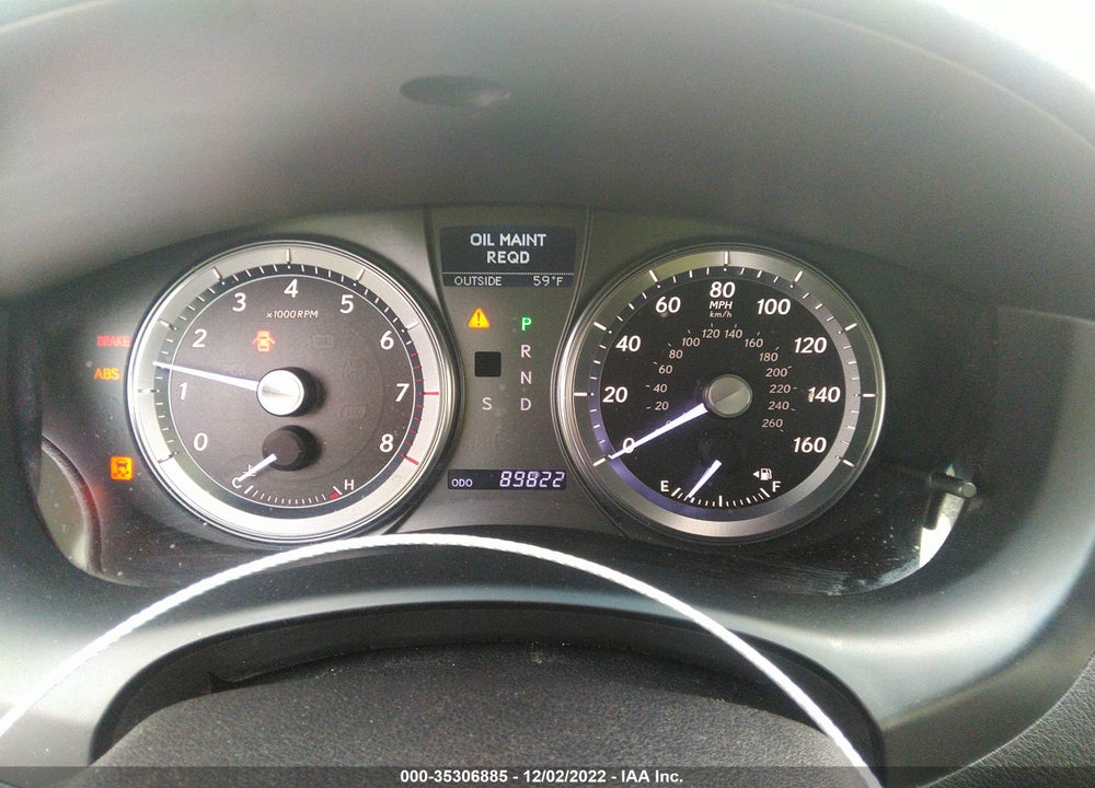2012 LEXUS ES 350 VIN: JTHBK1EG2C2512980