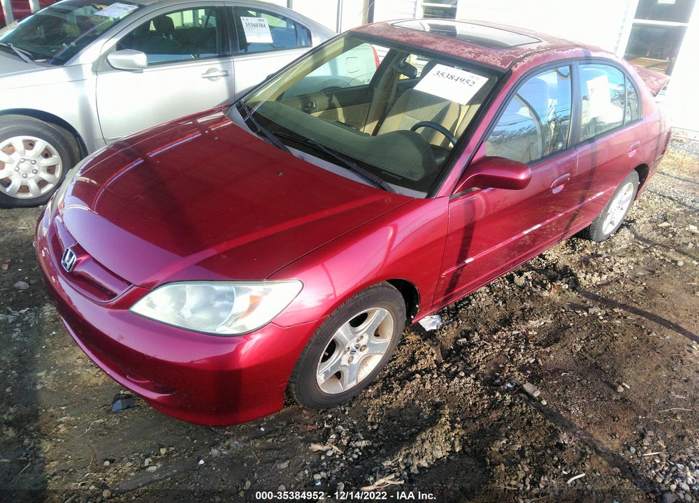 2005 HONDA CIVIC EX VIN: 2HGES26755H570581
