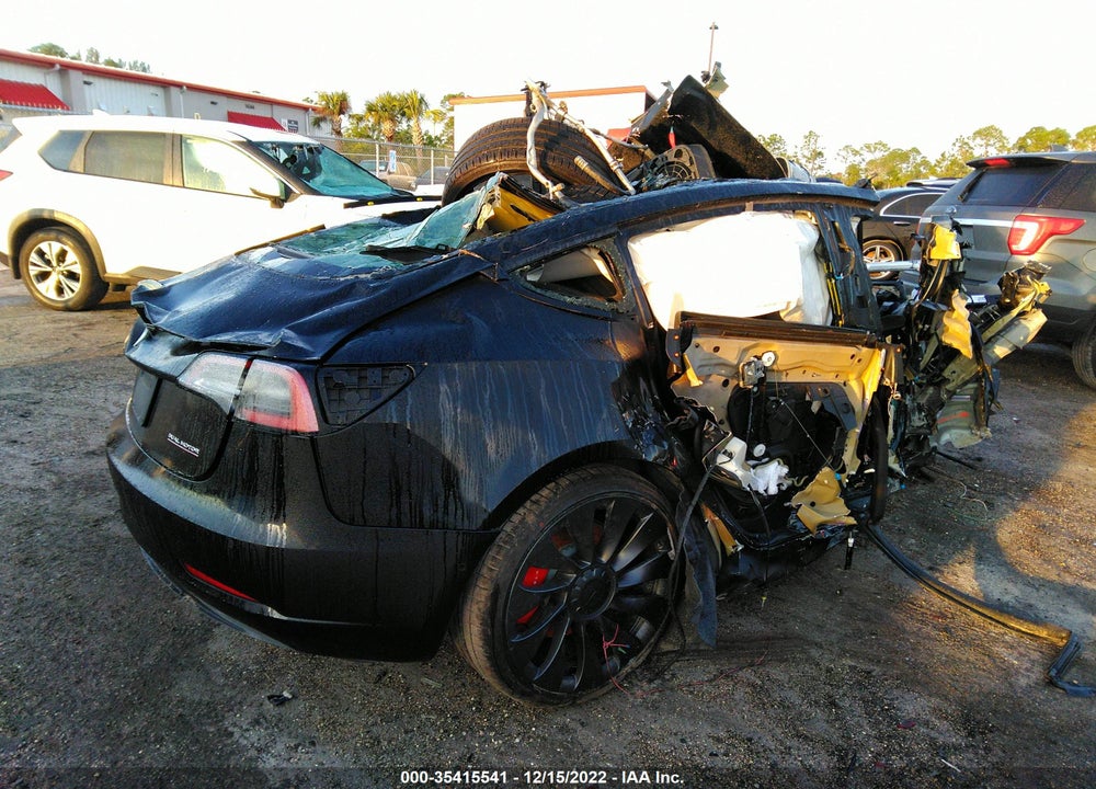2022 TESLA MODEL 3 PERFORMANCE DUAL MOTOR ALL-WHEEL DRIVE VIN: 5YJ3E1EC6NF125276