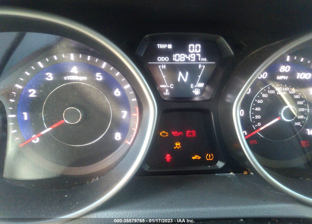 2011 HYUNDAI ELANTRA LIMITED VIN: 5NPDH4AE4BH051633