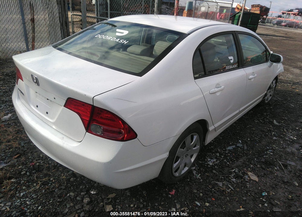 2008 HONDA CIVIC LX VIN: 1HGFA165X8L057009