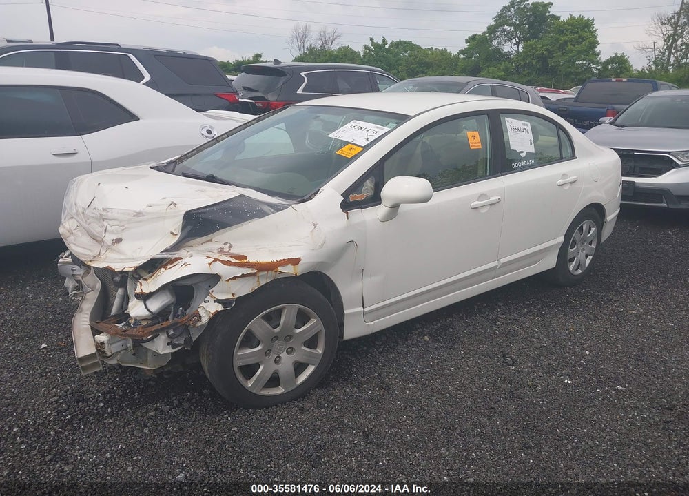 2008 HONDA CIVIC LX VIN: 1HGFA165X8L057009