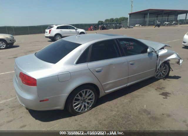2008 AUDI A4 2.0T SPECIAL EDITION/2.0T VIN: WAUDF78E68A168883