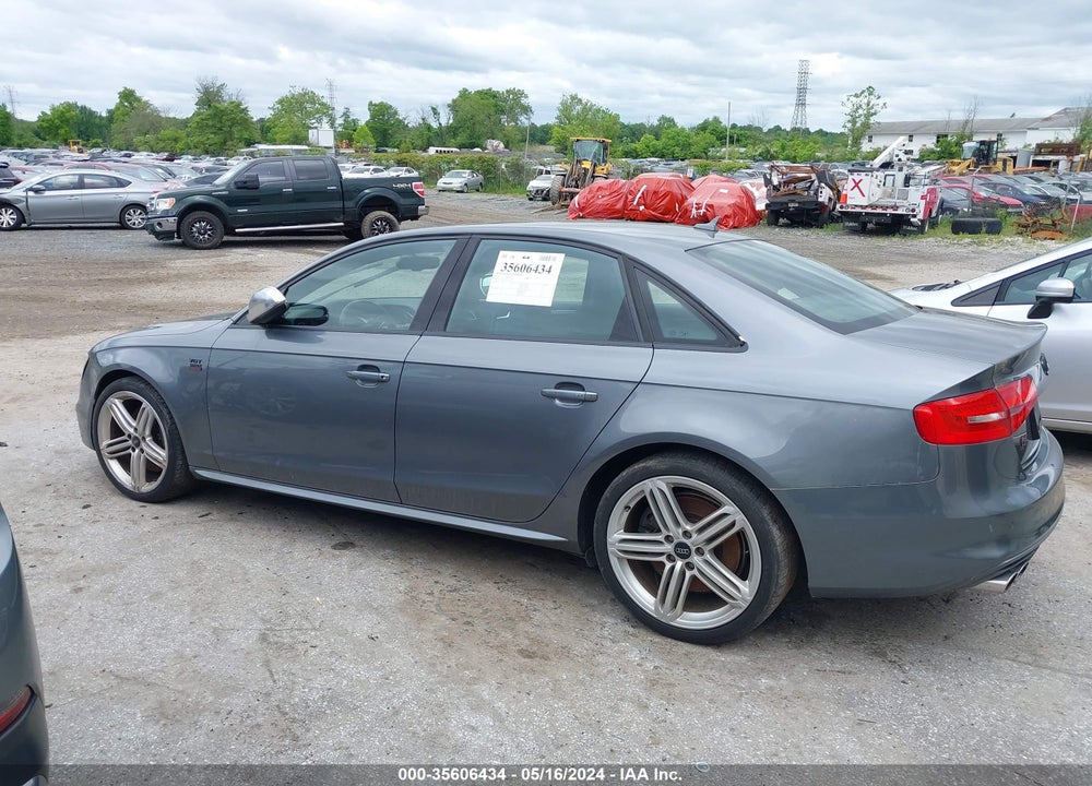 2014 AUDI S4 3.0T PREMIUM PLUS VIN: WAUBGAFL8EA031832