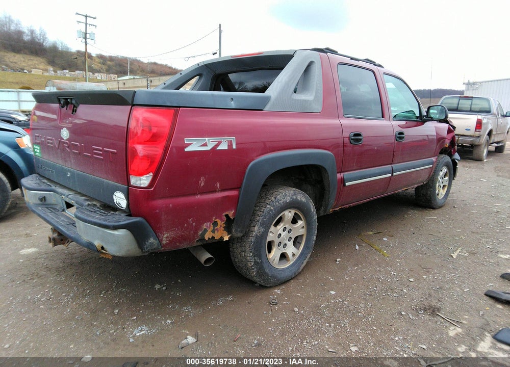 2004 CHEVROLET AVALANCHE 1500 VIN: 3GNEK12T24G192219