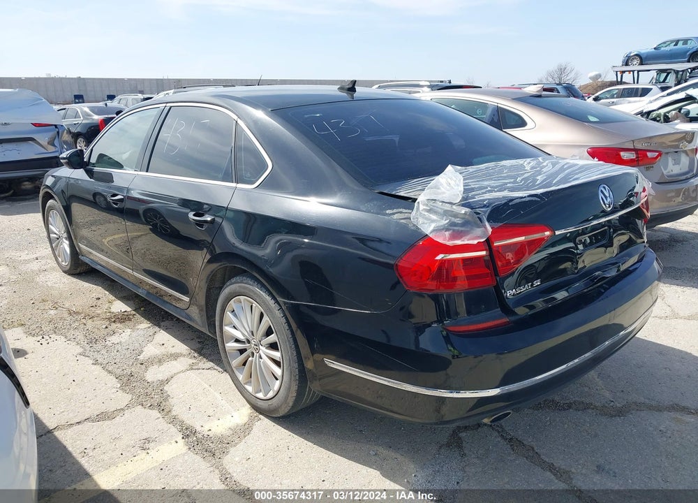 2016 VOLKSWAGEN PASSAT 1.8T SE VIN: 1VWBT7A33GC032383