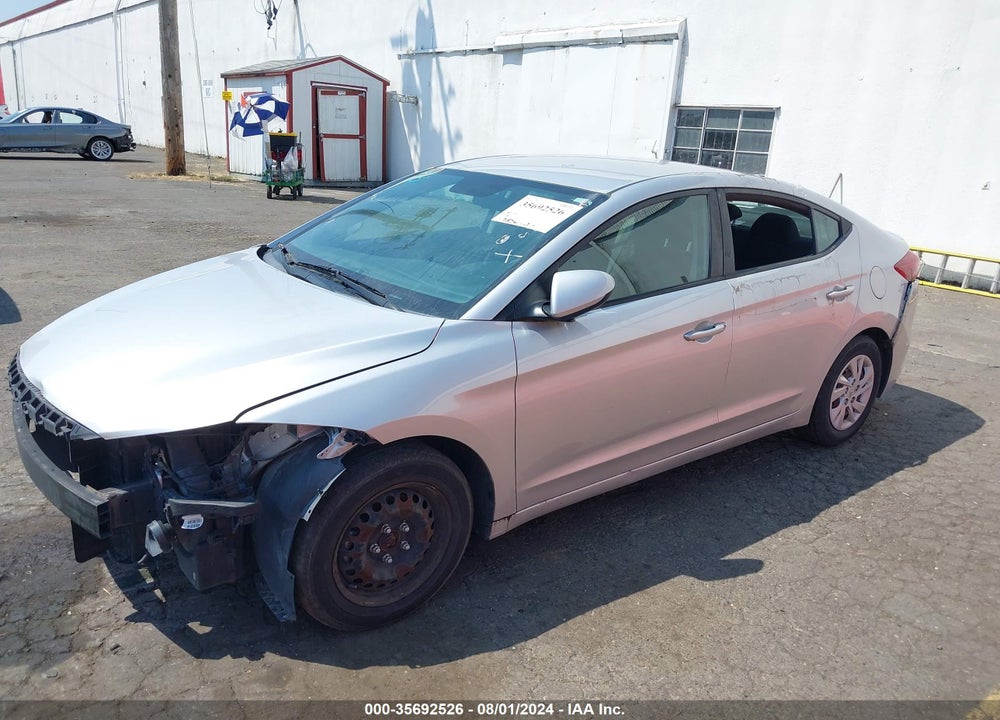 2018 HYUNDAI ELANTRA SE VIN: 5NPD74LF1JH279287