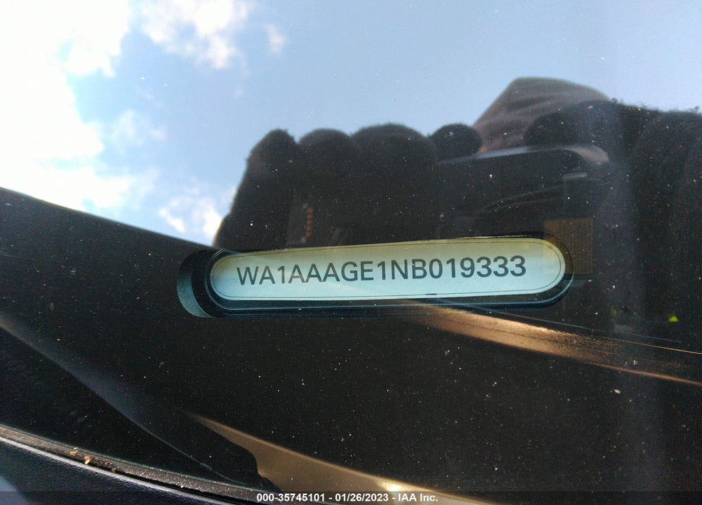 2022 AUDI E-TRON VIN: WA1AAAGE1NB019333