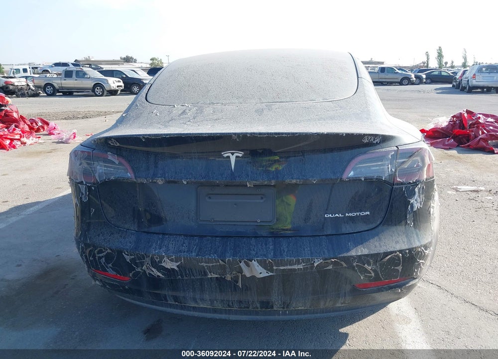 2021 TESLA MODEL 3 LONG RANGE DUAL MOTOR ALL-WHEEL DRIVE VIN: 5YJ3E1EB7MF006870
