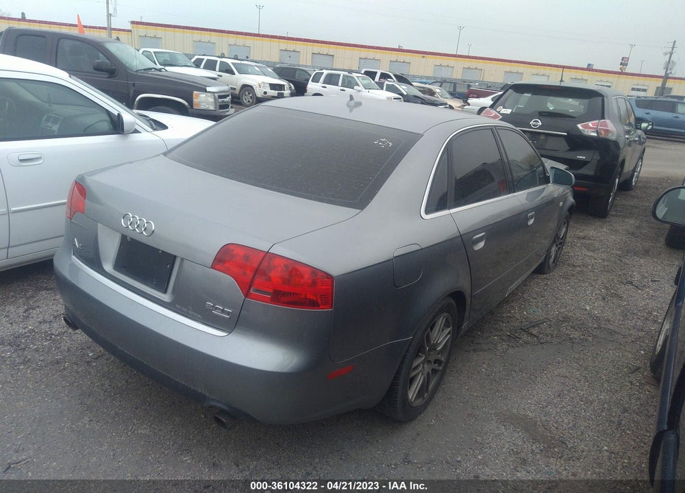 2007 AUDI A4 2.0T VIN: WAUDF78E87A174277