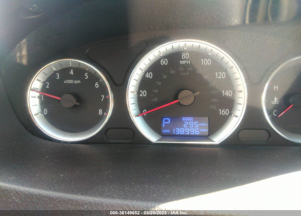 2009 HYUNDAI SONATA LIMITED V6 VIN: 5NPEU46F89H448452