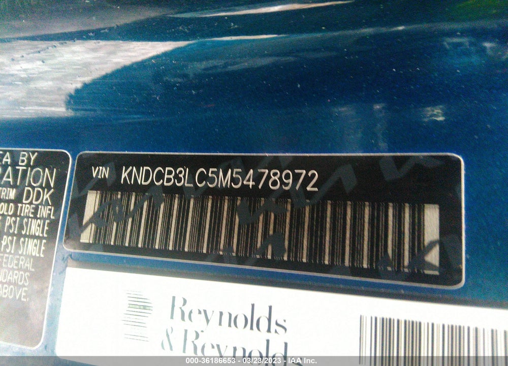 2021 KIA NIRO LXS VIN: KNDCB3LC5M5478972