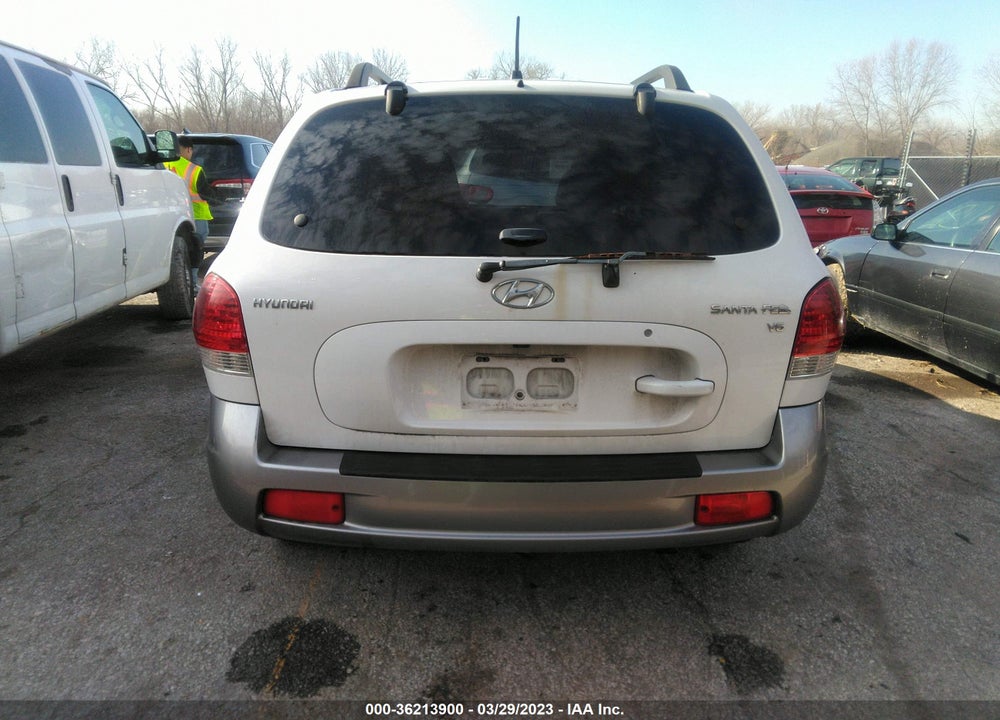 2006 HYUNDAI SANTA FE GLS VIN: KM8SC13D96U057699