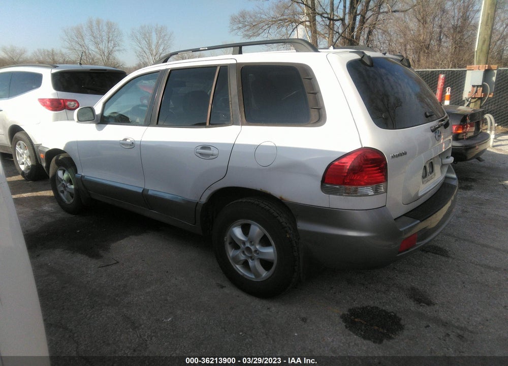 2006 HYUNDAI SANTA FE GLS VIN: KM8SC13D96U057699