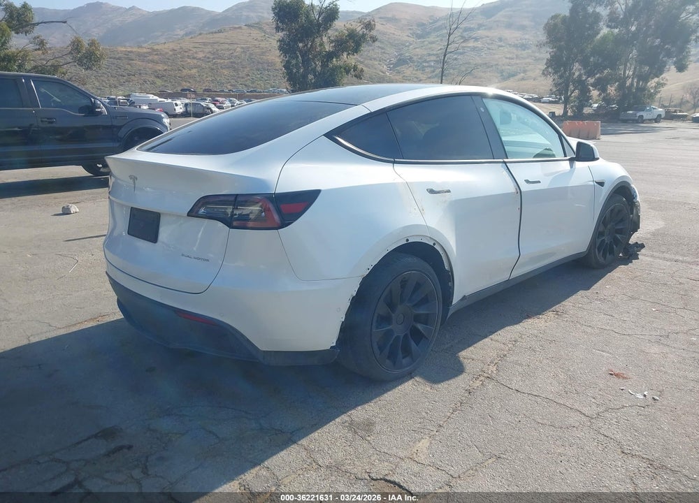 2020 TESLA MODEL Y LONG RANGE VIN: 5YJYGDEE1LF033931