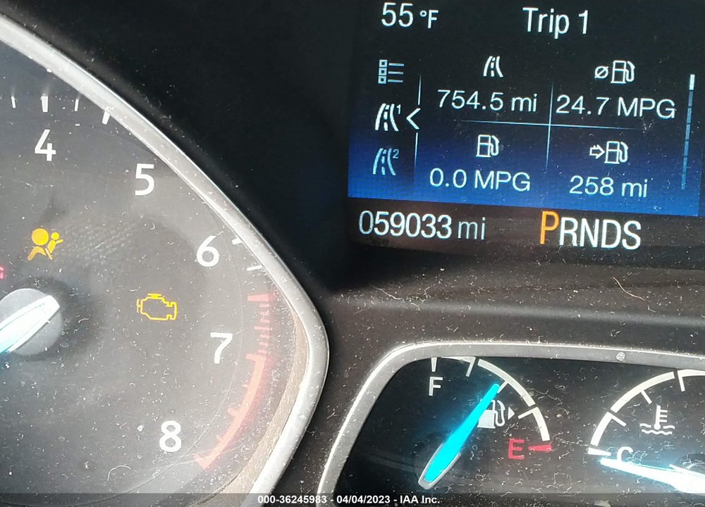 2019 FORD ESCAPE S VIN: 1FMCU0F75KUB54040