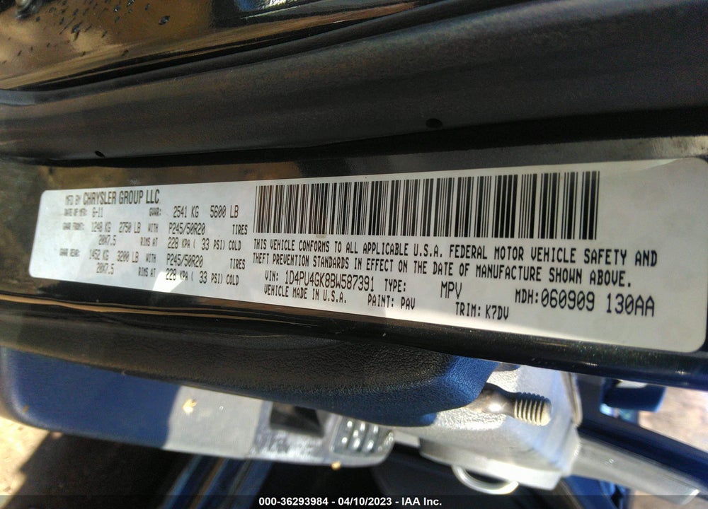 2011 DODGE NITRO HEAT VIN: 1D4PU4GK8BW587391