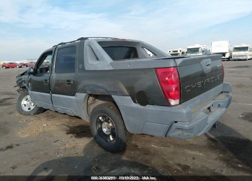 2002 CHEVROLET AVALANCHE VIN: 3GNEK13T22G122862