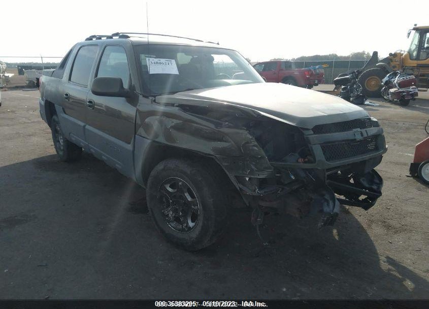 2002 CHEVROLET AVALANCHE VIN: 3GNEK13T22G122862