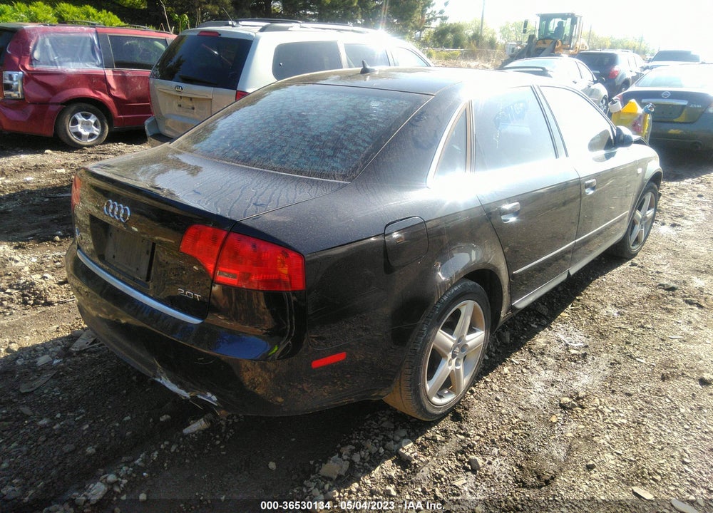 2008 AUDI A4 2.0T VIN: WAUAF78E38A071160