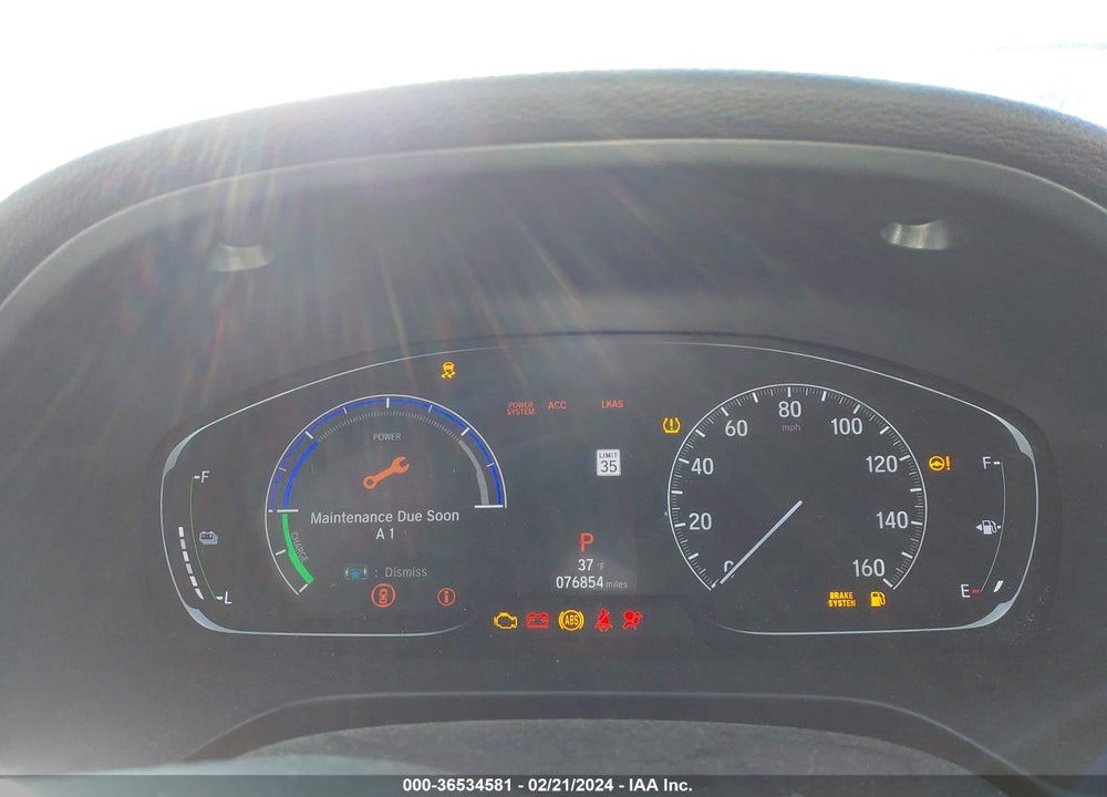2019 HONDA INSIGHT TOURING VIN: 19XZE4F98KE024112