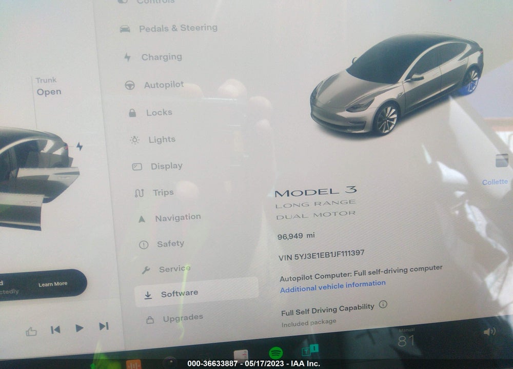 2018 TESLA MODEL 3 VIN: 5YJ3E1EB1JF111397