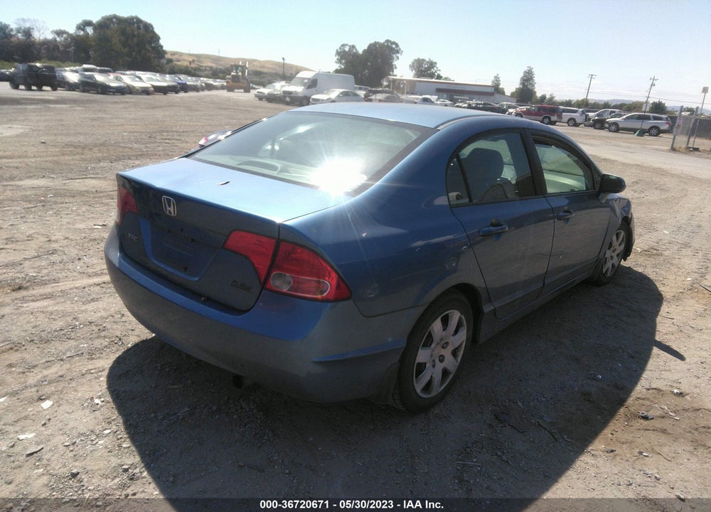 2008 HONDA CIVIC LX VIN: 1HGFA16598L104692