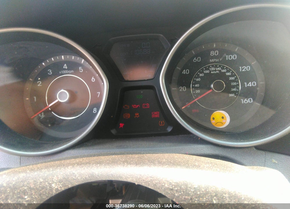 2013 HYUNDAI ELANTRA GLS VIN: 5NPDH4AE9DH173293