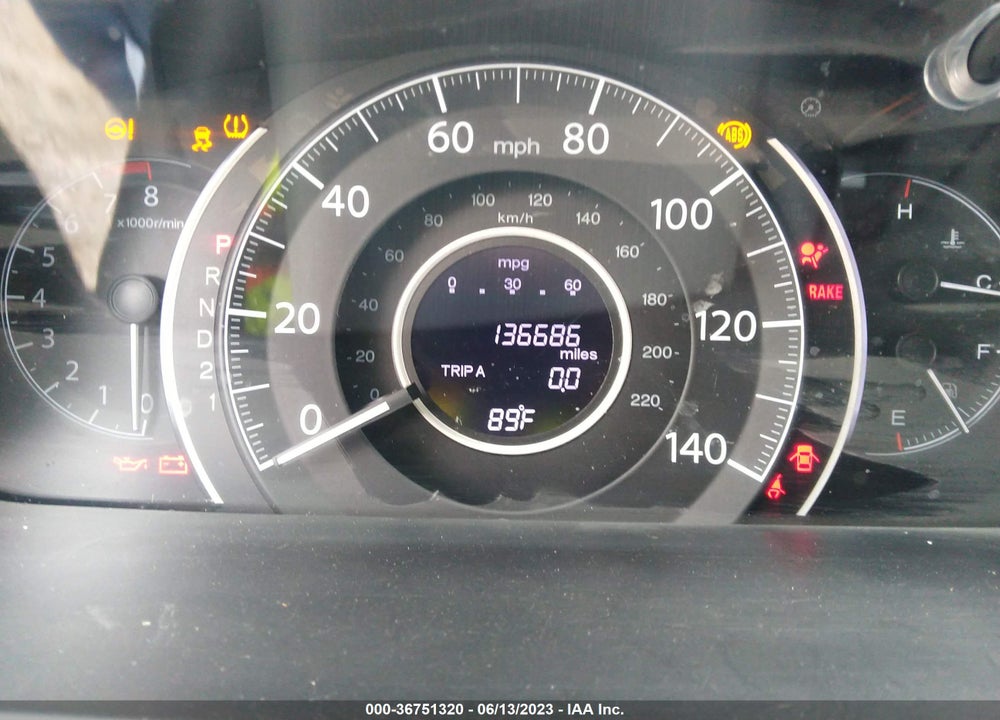 2013 HONDA CR-V EX-L VIN: 2HKRM3H71DH505892