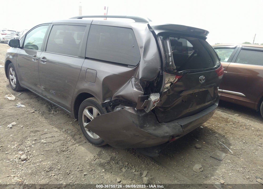 2013 TOYOTA SIENNA LE V6 8 PASSENGER VIN: 5TDKK3DC1DS281737