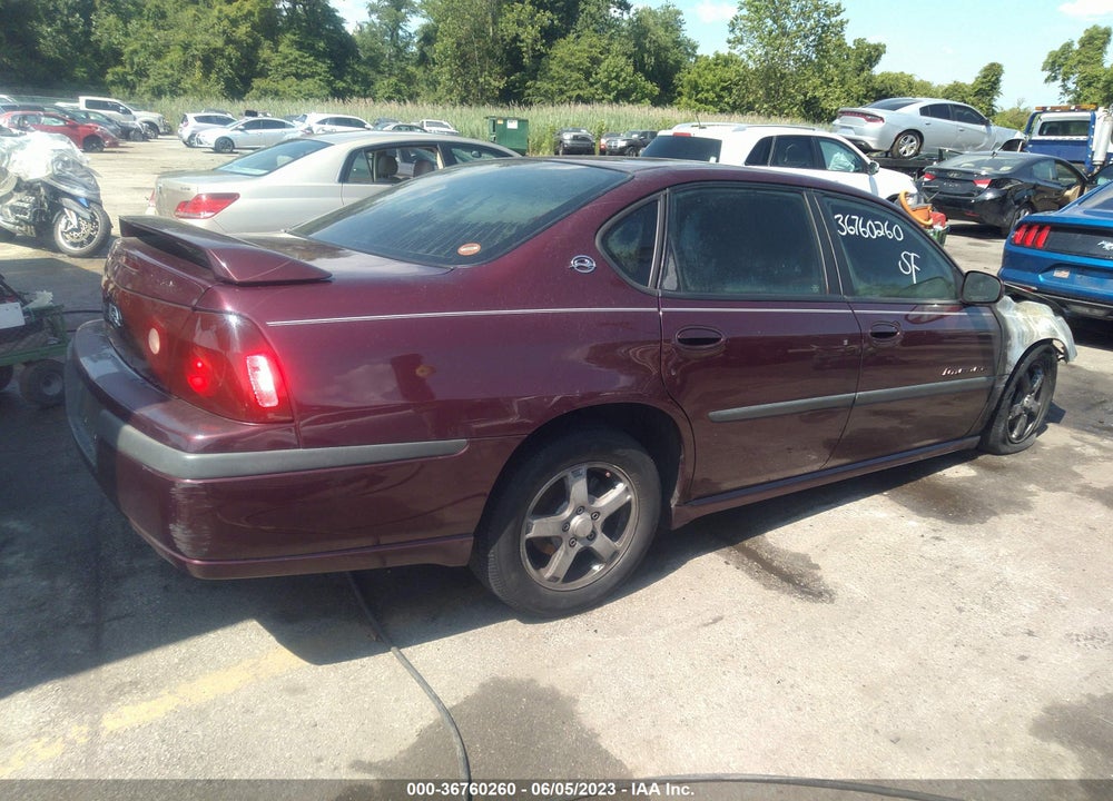 2003 CHEVROLET IMPALA VIN: 2G1WH52K139415149