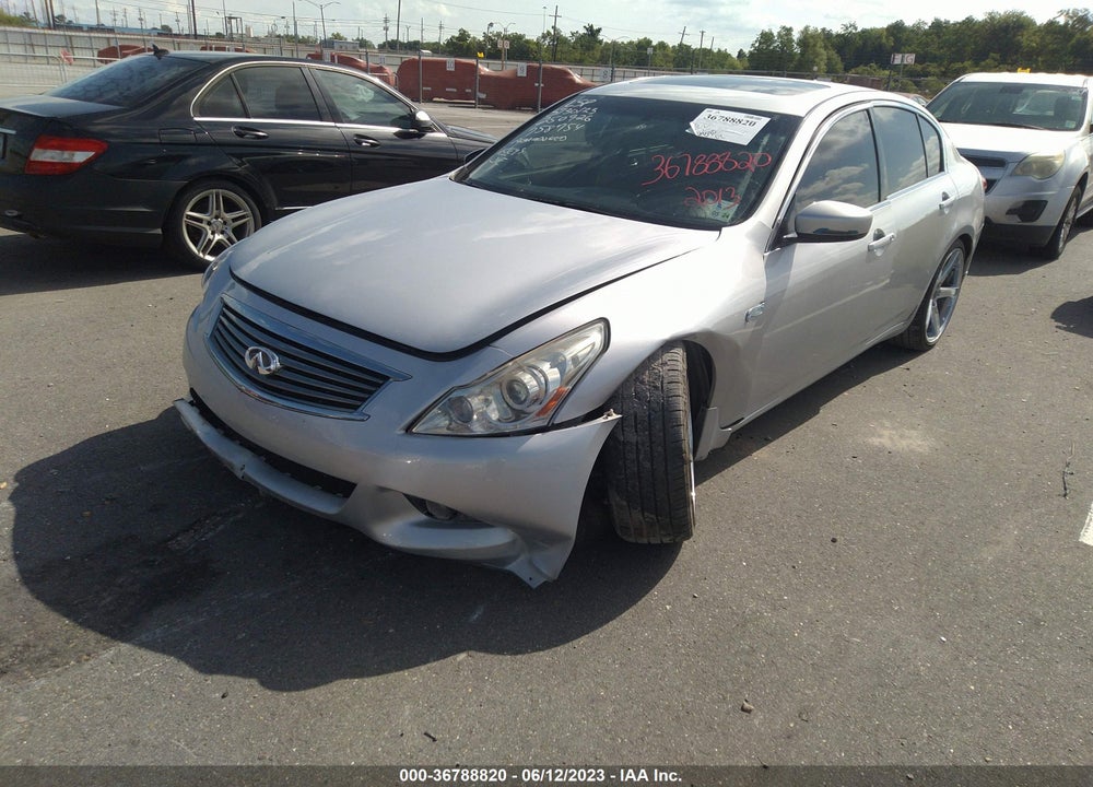 2013 INFINITI G37X VIN: JN1CV6AR3DM758754