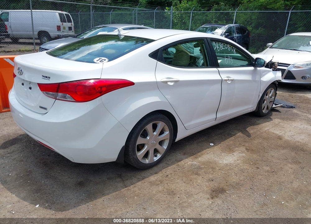 2013 HYUNDAI ELANTRA LIMITED VIN: 5NPDH4AEXDH391646