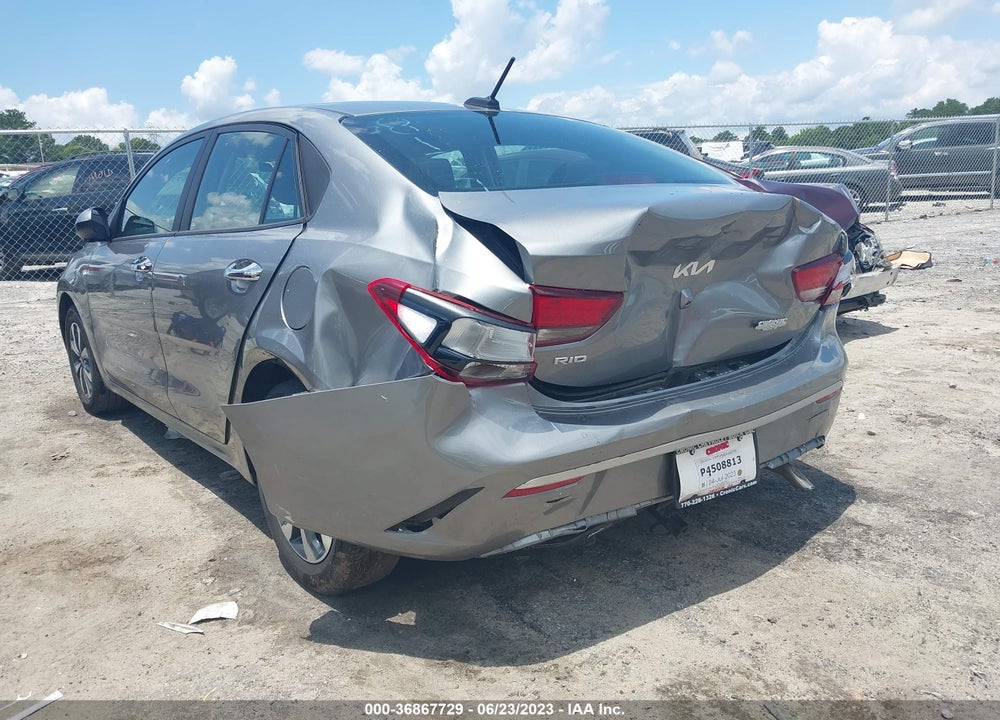 2022 KIA RIO S VIN: 3KPA24AD6NE458177