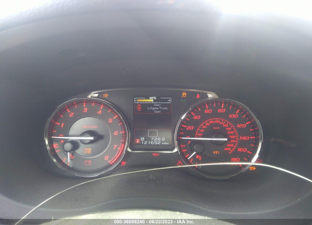 2016 SUBARU WRX LIMITED VIN: JF1VA1J6XG9822716