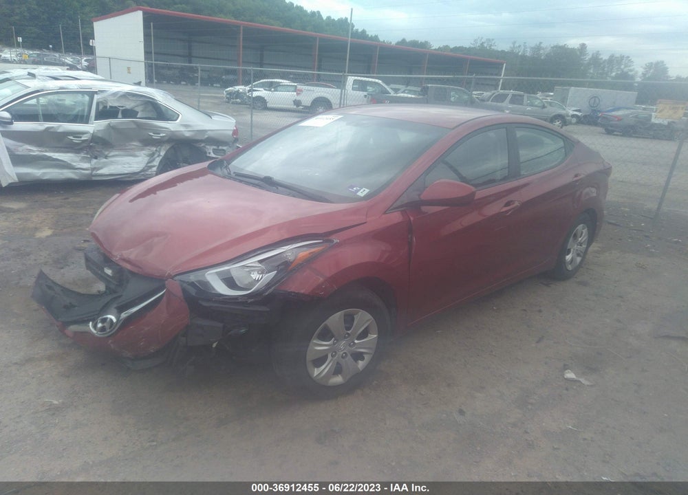 2016 HYUNDAI ELANTRA SE VIN: 5NPDH4AE1GH663697