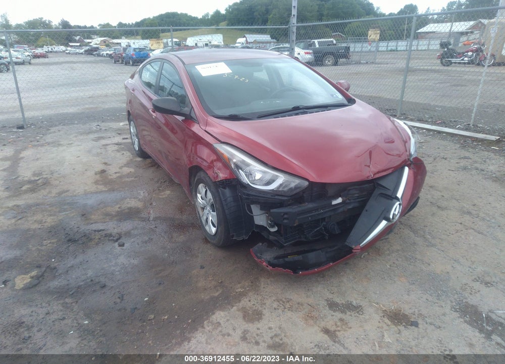 2016 HYUNDAI ELANTRA SE VIN: 5NPDH4AE1GH663697