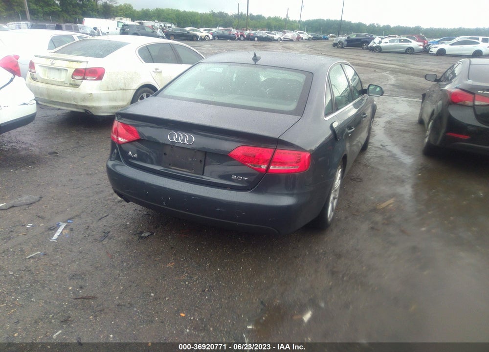 2011 AUDI A4 VIN: WAUEFAFL6BN001684
