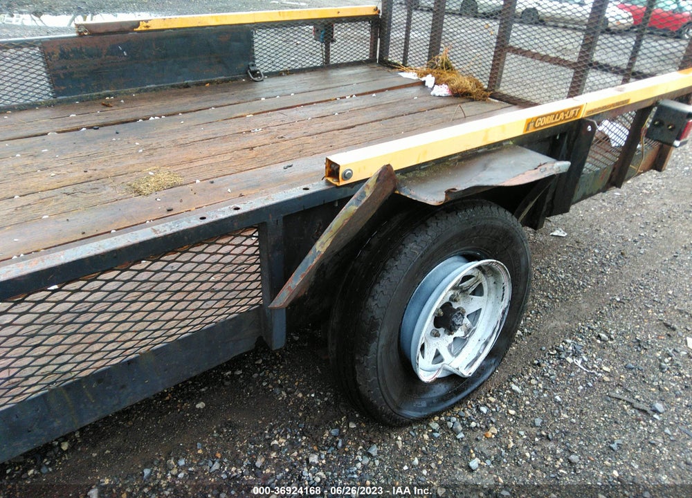 1991 KODIAK 6 X 12 TRAILER WITH 2 WHE VIN: 1VG1K6E17MM124387