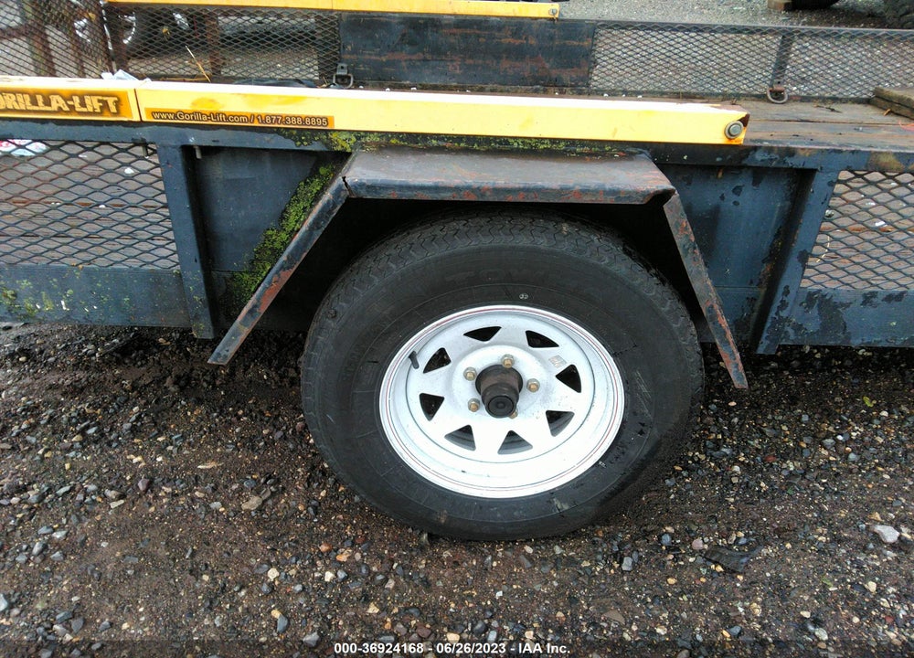 1991 KODIAK 6 X 12 TRAILER WITH 2 WHE VIN: 1VG1K6E17MM124387