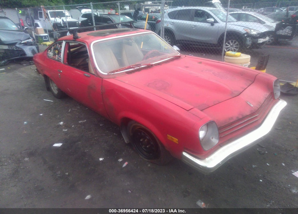 1977 CHEVROLET VEGA VIN: 1V77B7U145053