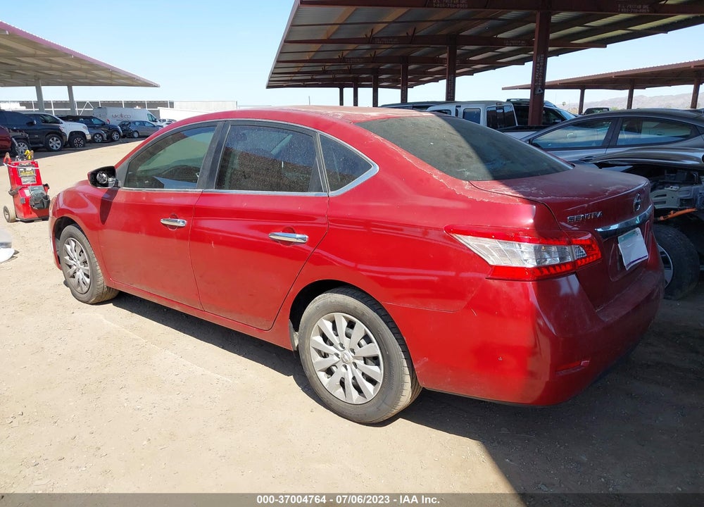 2014 NISSAN SENTRA S VIN: 3N1AB7AP8EY255630