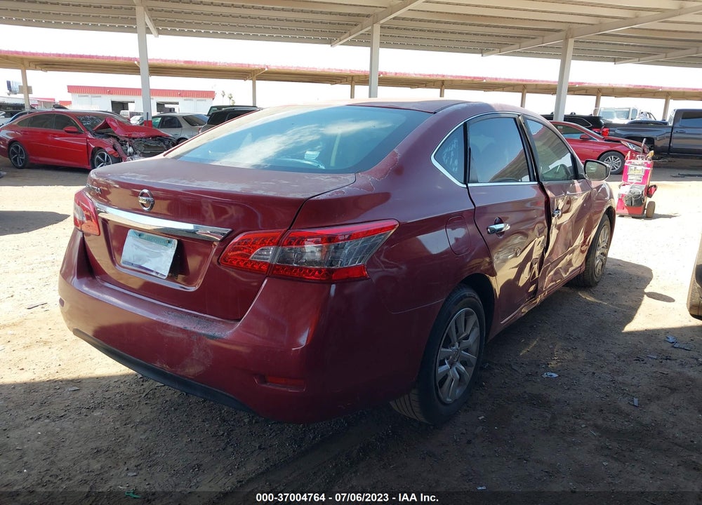 2014 NISSAN SENTRA S VIN: 3N1AB7AP8EY255630