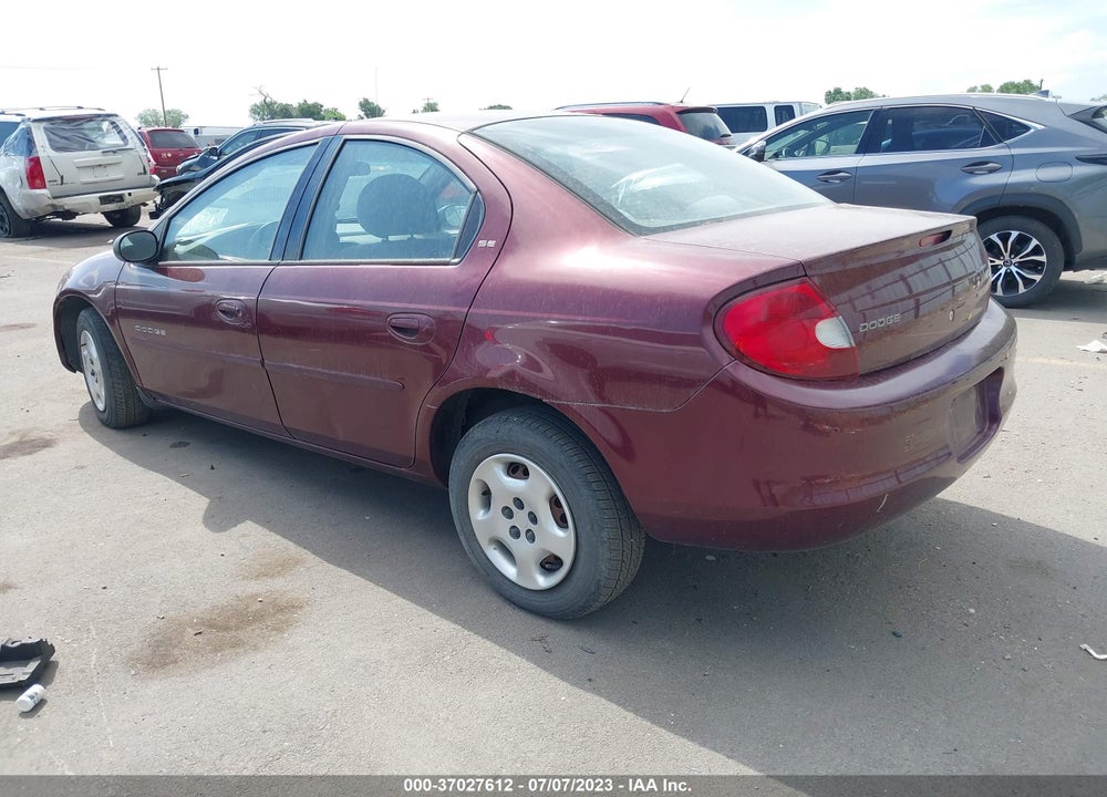 2001 DODGE NEON HIGHLINE VIN: 1B3ES46C91D267612