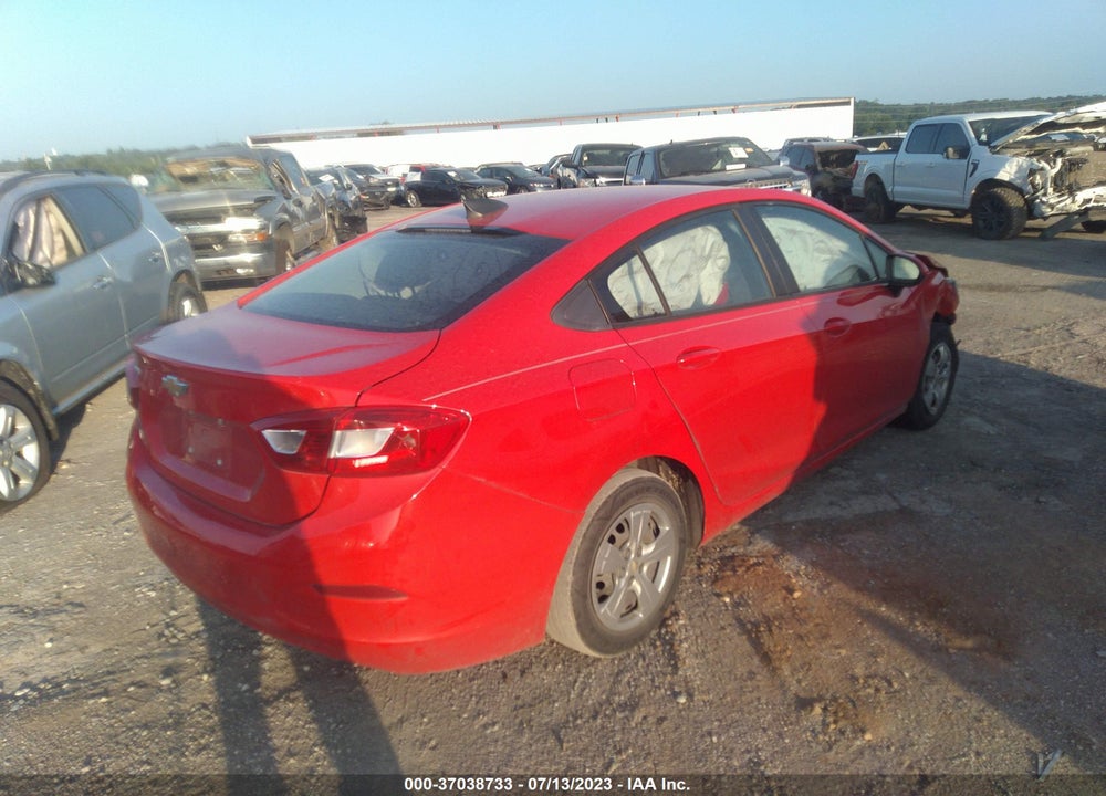 2017 CHEVROLET CRUZE LS MANUAL VIN: 1G1BB5SM5H7258994