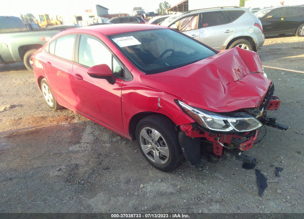 2017 CHEVROLET CRUZE LS MANUAL VIN: 1G1BB5SM5H7258994