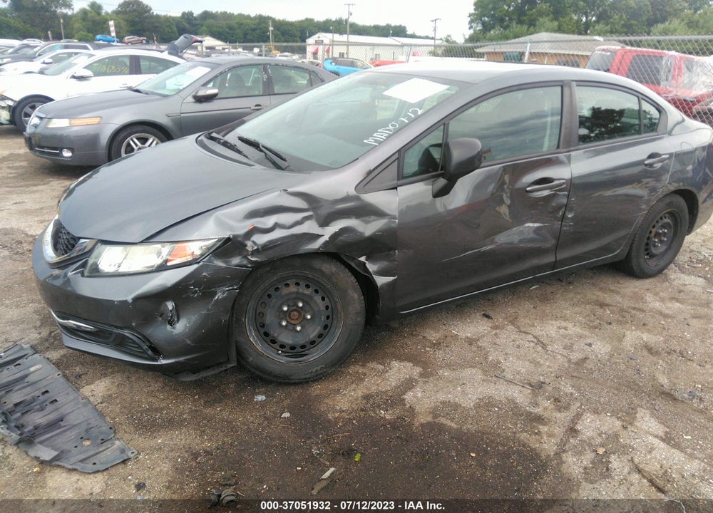 2013 HONDA CIVIC LX VIN: 19XFB2F51DE036702