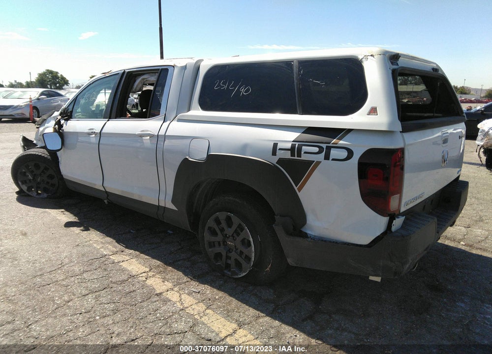 2022 HONDA RIDGELINE RTL VIN: 5FPYK3F59NB012097